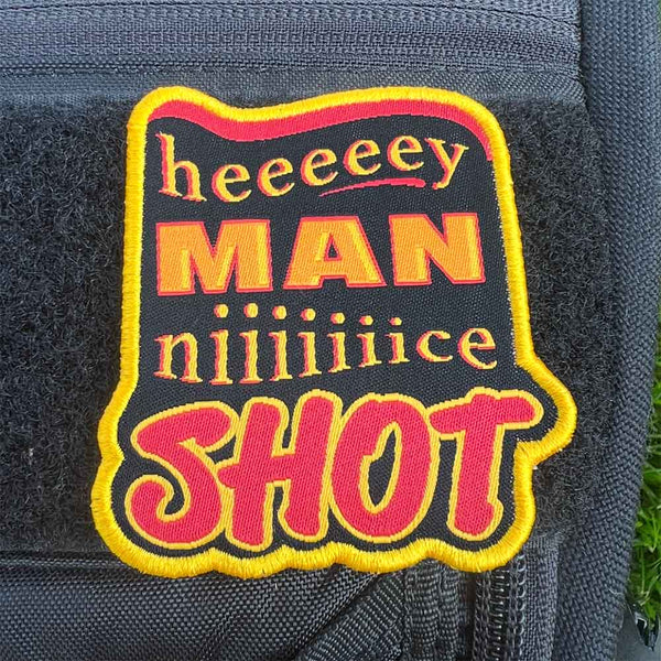 Hey Man Nice Shot Disc Golf Patches® – Disc Golf Pins