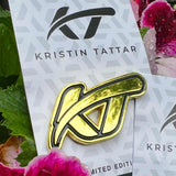 Kristin Tattar KT Logo Disc Golf Pin