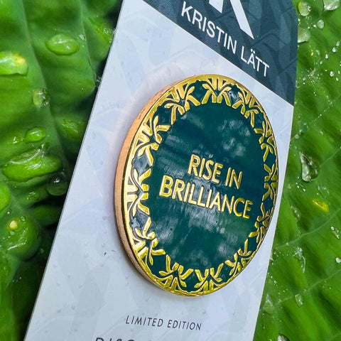 Kristin Lätt - Rise In Brilliance Disc Golf Pin