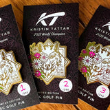 2023 World Champion Kristin Tattar Disc Golf Pin - Numbered Limited Edition