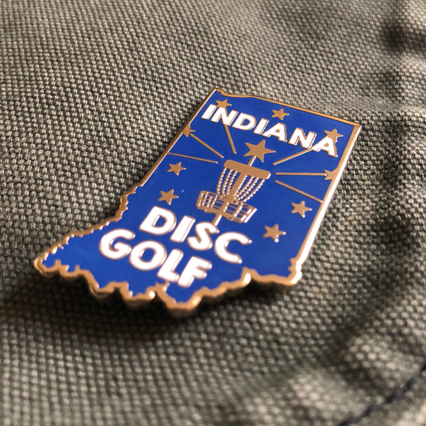 Indiana State Disc Golf Pin Disc Golf Pins