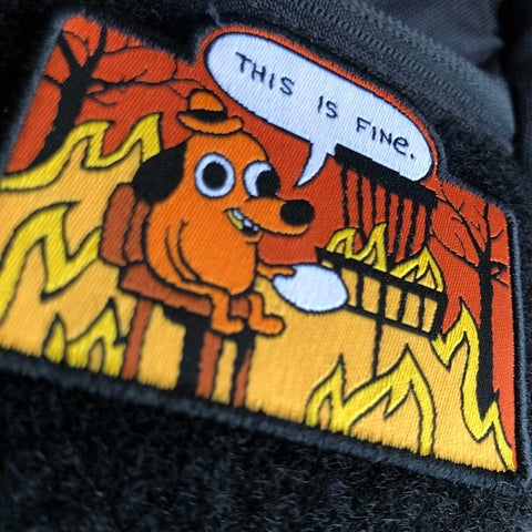 This Is Fine Disc Golf Patches™