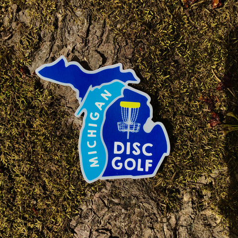 Michigan Disc Golf Sticker