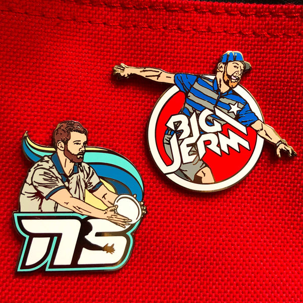 Big Sexy Disc Golf Pin Set Big Jerm Series 3 & Sexton Series 4 Disc