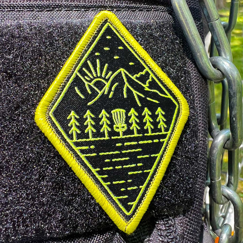 Green and Black Diamond Disc Golf Patches™