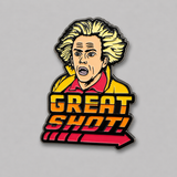 Great Shot! Disc Golf Pin