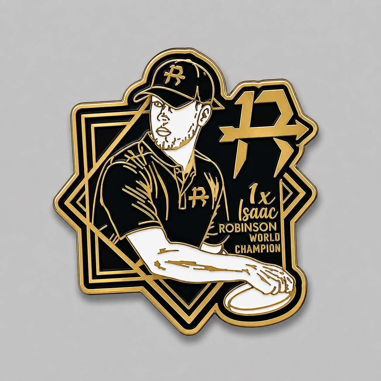 2023 World Champion Isaac Robinson Disc Golf Pin - Numbered Limited Edition