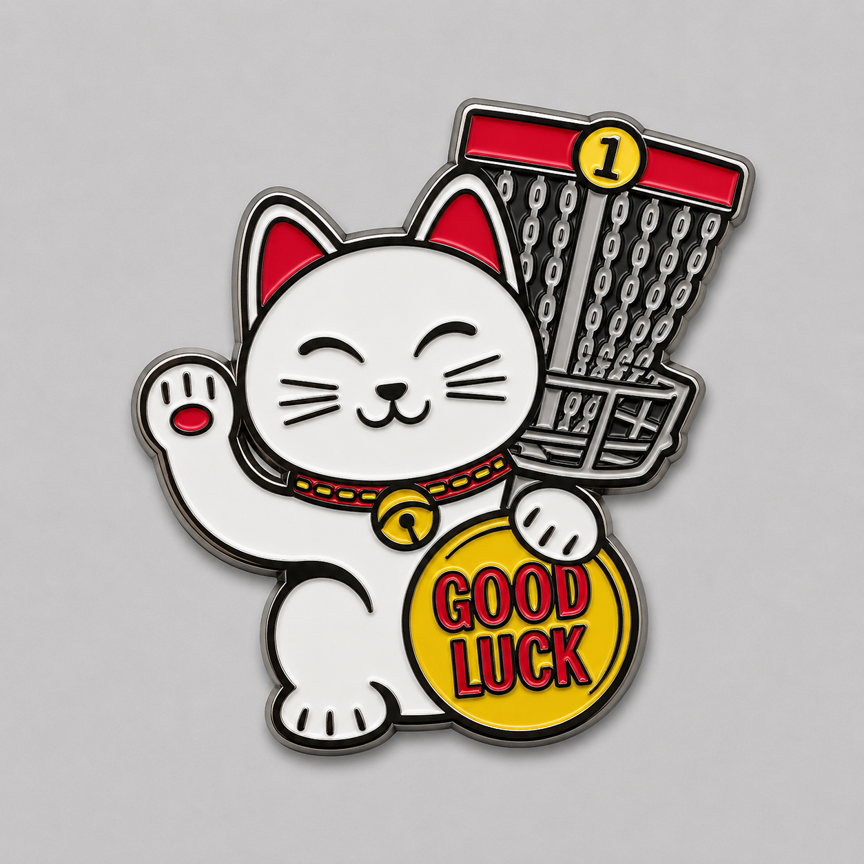 Lucky Cat Disc Golf Pin