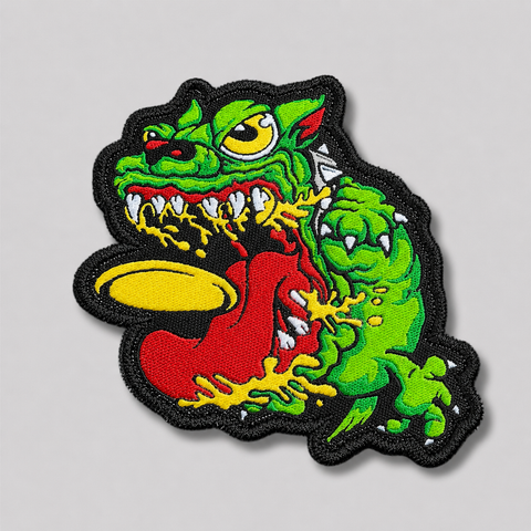 Angry Discin' Dog Disc Golf Patches®