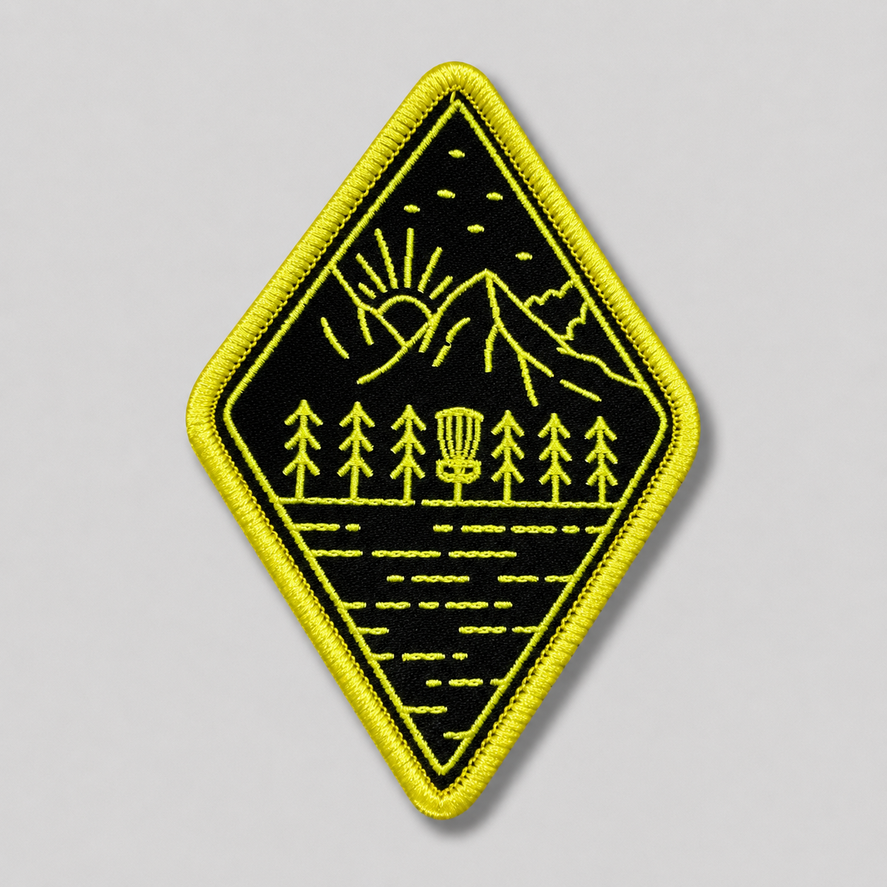 Green and Black Diamond Disc Golf Patches™