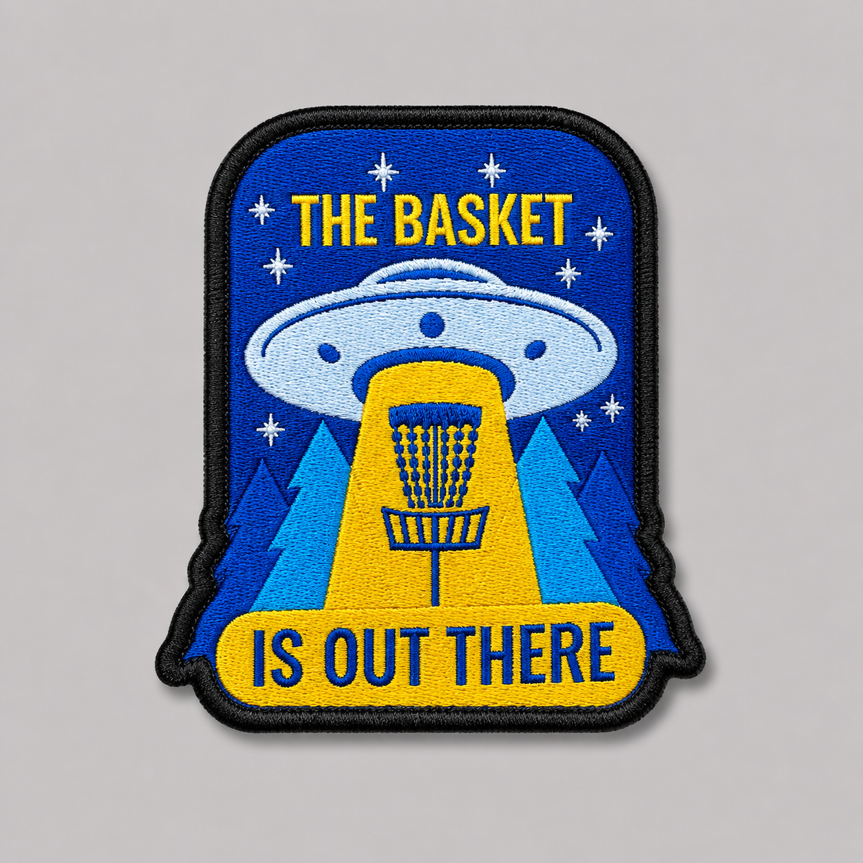 The Basket Is Out There Disc Golf Patch