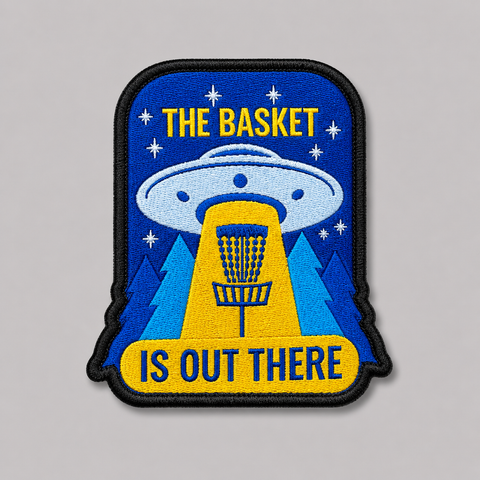 The Basket Is Out There Disc Golf Patch