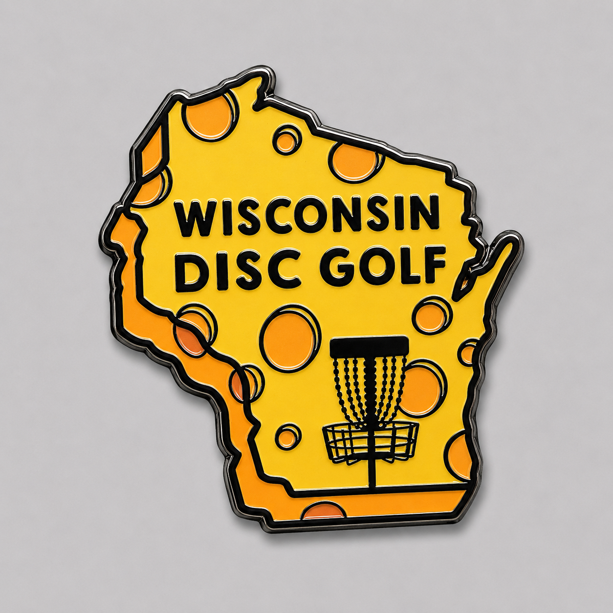 Wisconsin Disc Golf Pin