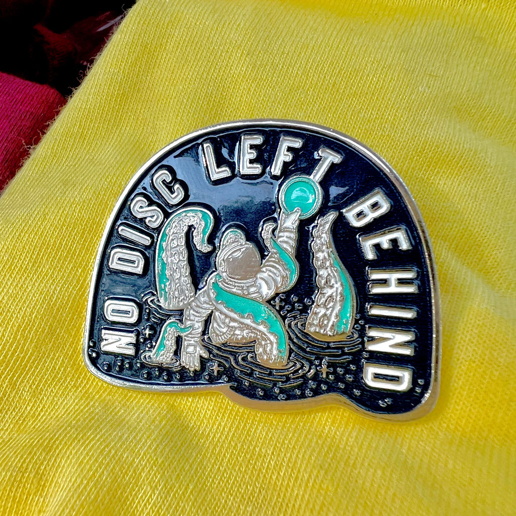 No Disc Left Behind Disc Golf Pin