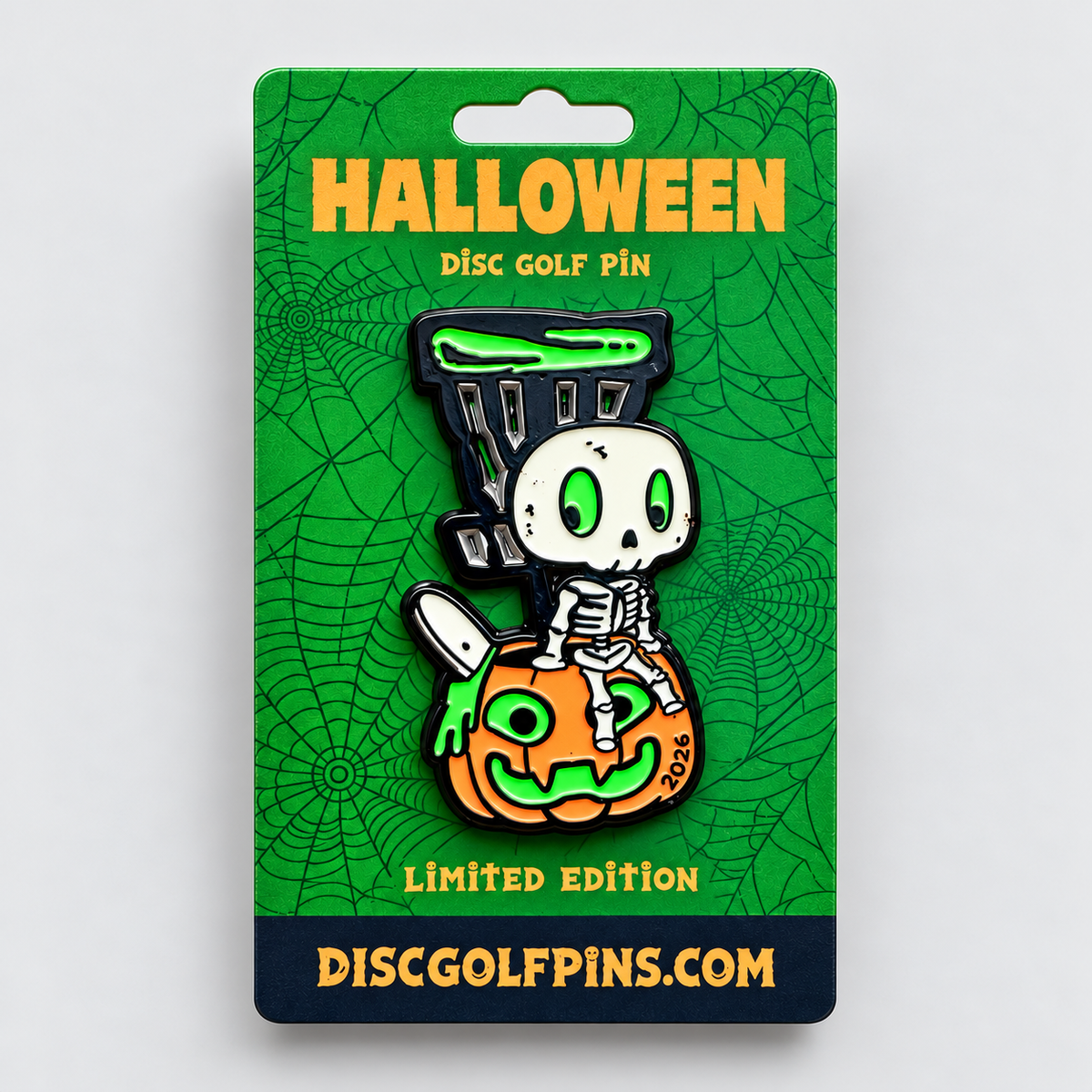 2026 Glow-in-the-Dark Halloween Disc Golf Pin