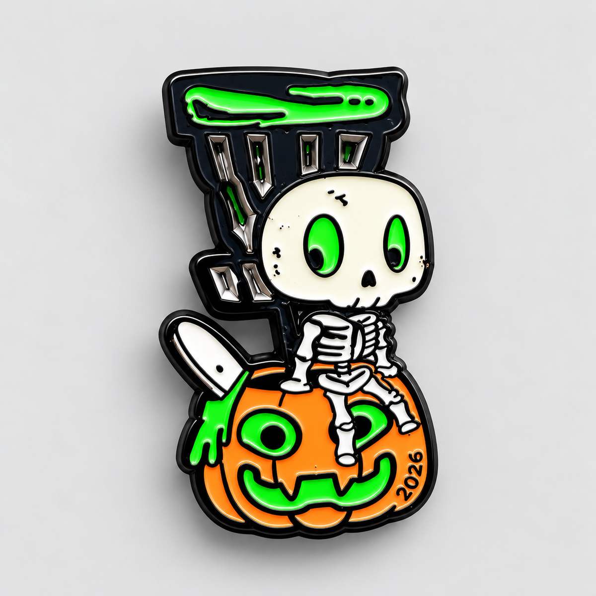 2026 Glow-in-the-Dark Halloween Disc Golf Pin