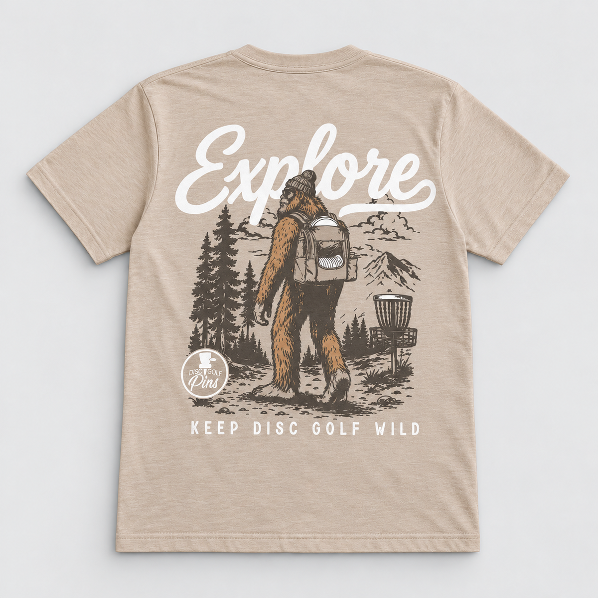 Bigfoot Explorer  Disc Golf T-Shirt