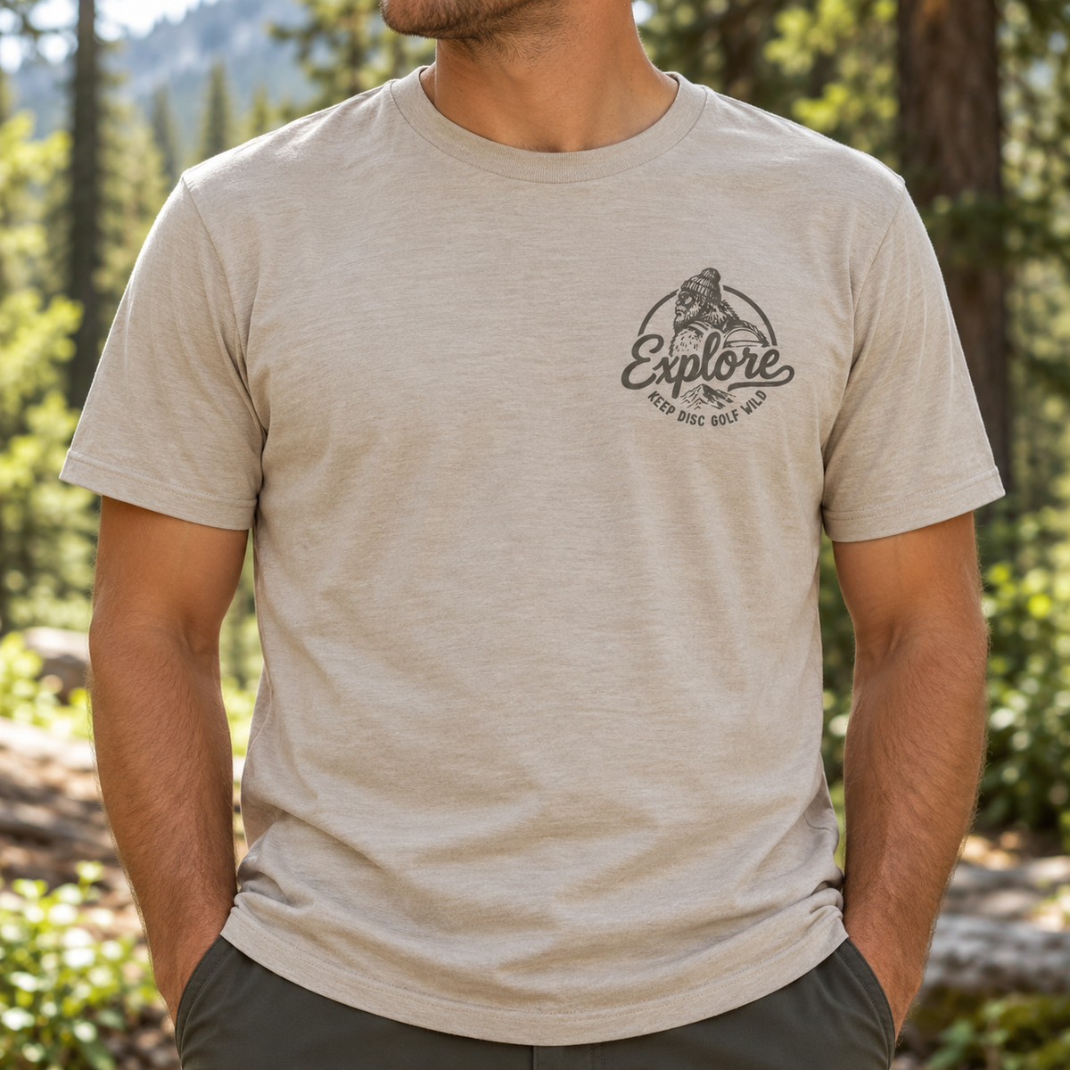 Bigfoot Explorer  Disc Golf T-Shirt