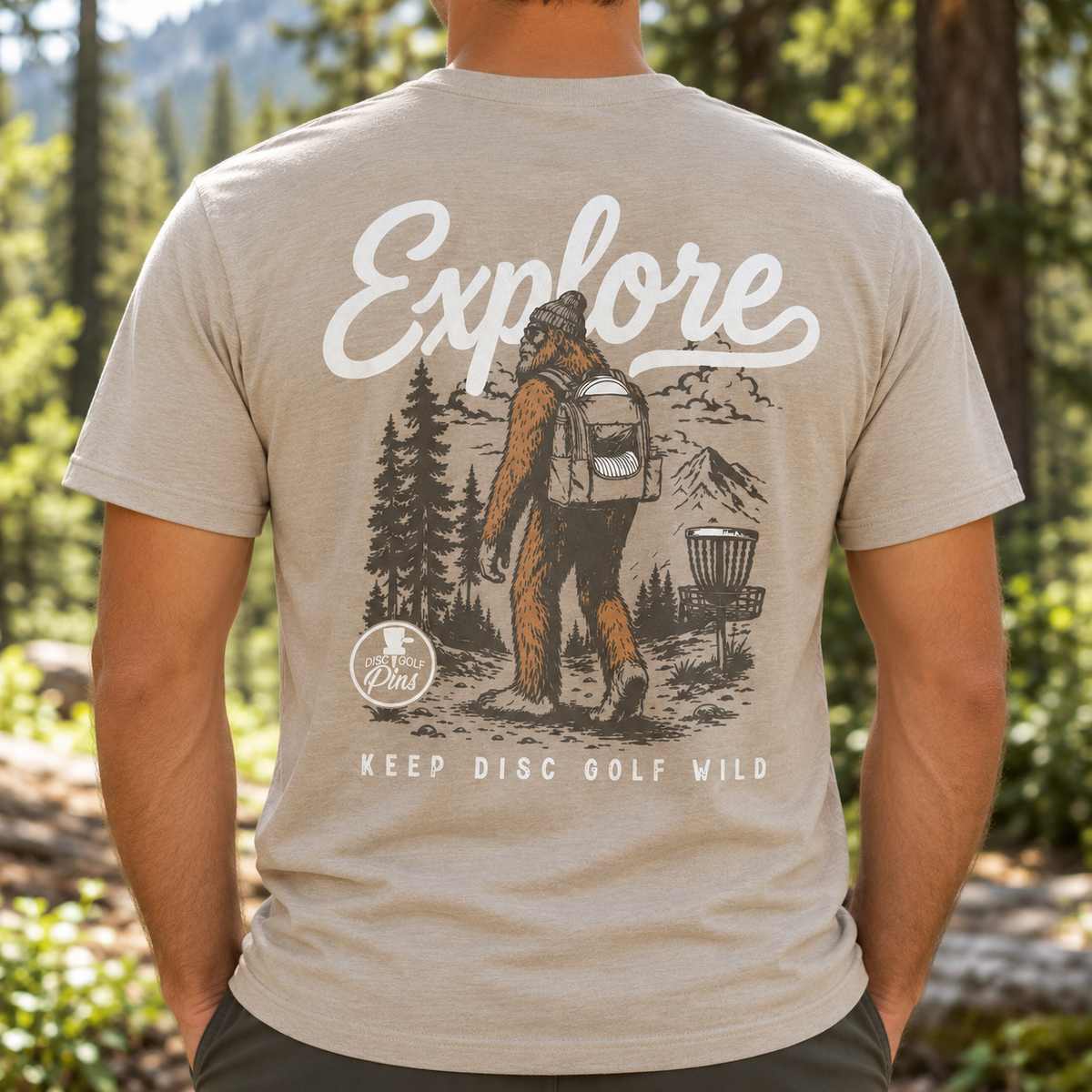 Bigfoot Explorer  Disc Golf T-Shirt