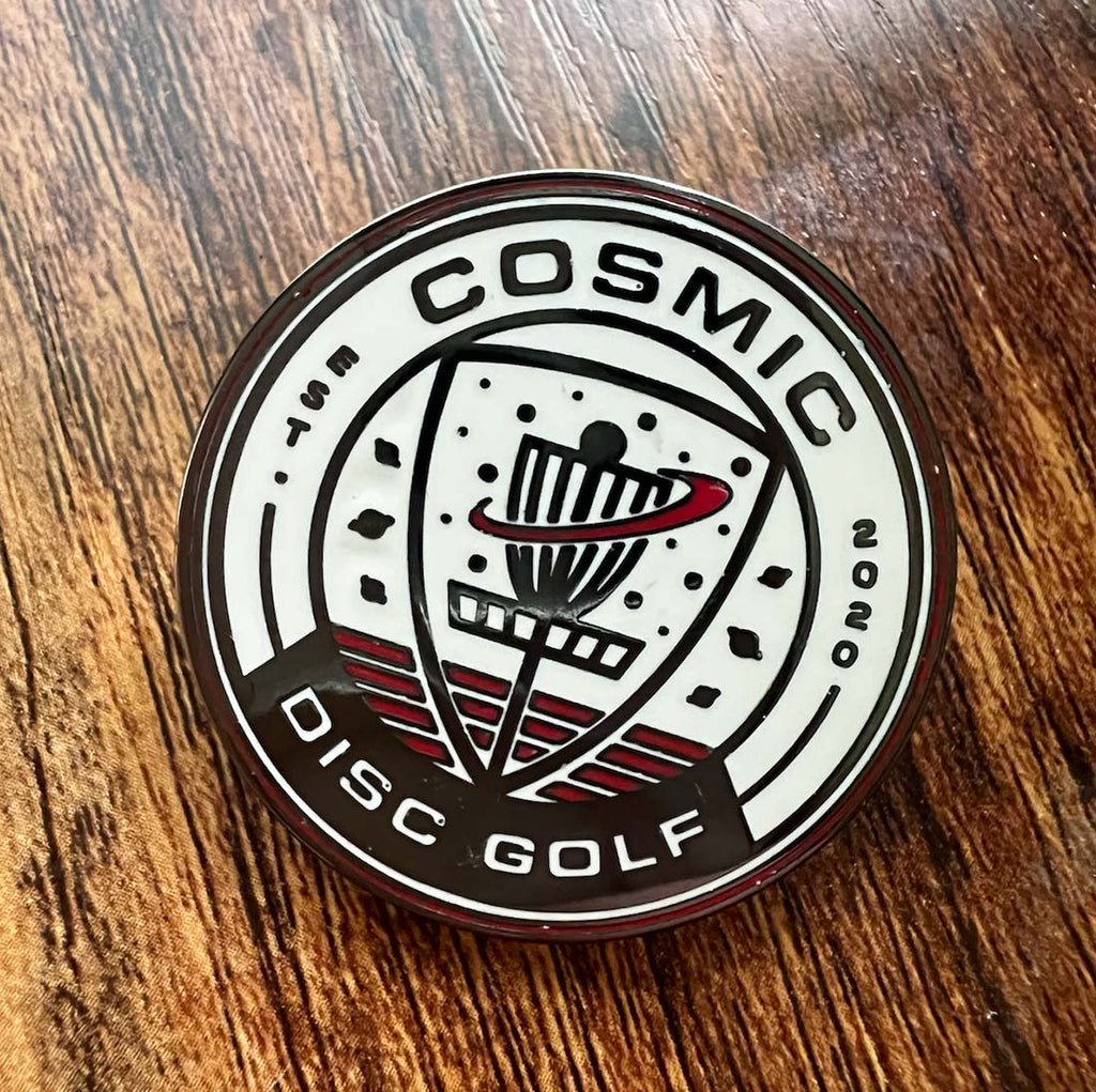 Cosmic Disc Golf Pin - Circle Logo