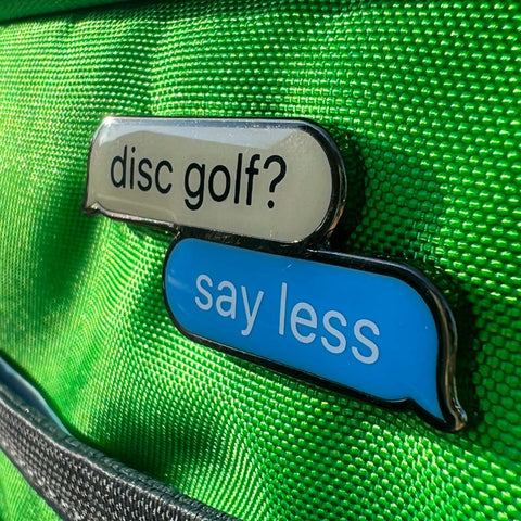 Disc Golf Text Disc Golf Pin