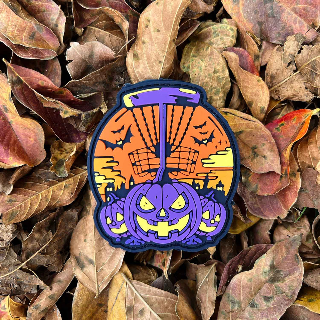 Halloween 2025 Pumpkin Basket Disc Golf PVC Patch