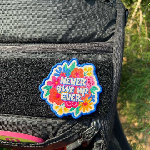 Never Give Up Disc Golf Patches®