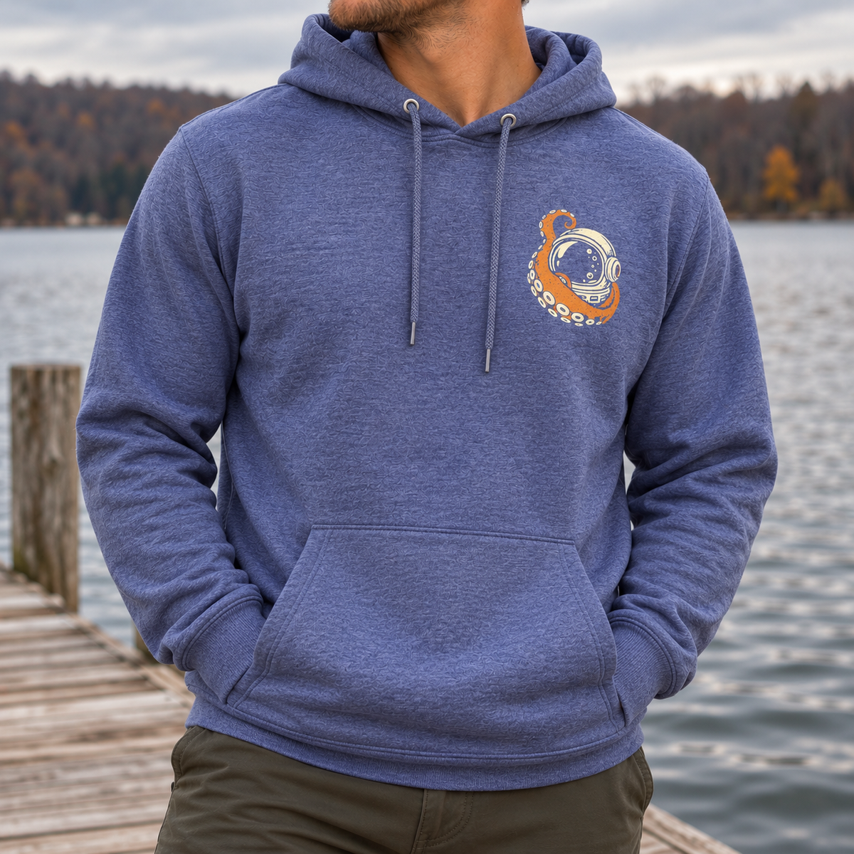 No Disc Left Behind  Disc Golf Hooded Sweatshirt