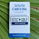 South Carolina License Plate Disc Golf Pin