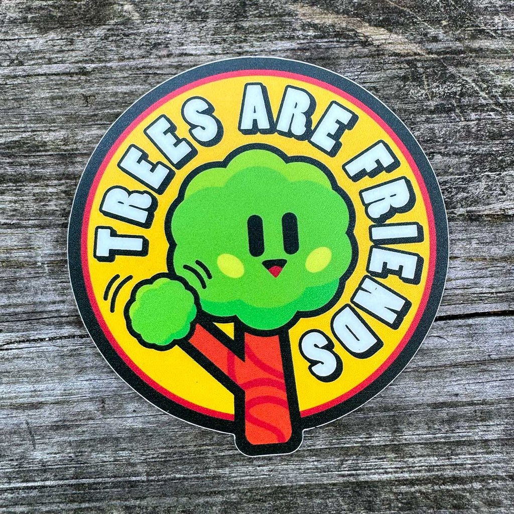 Trees Are Friends Disc Golf Sticker