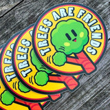 Trees Are Friends Disc Golf Sticker