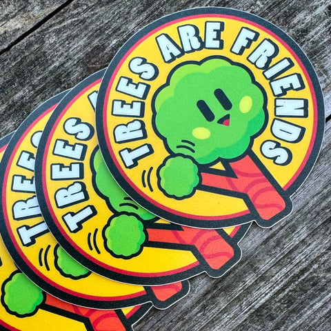 Trees Are Friends Disc Golf Sticker