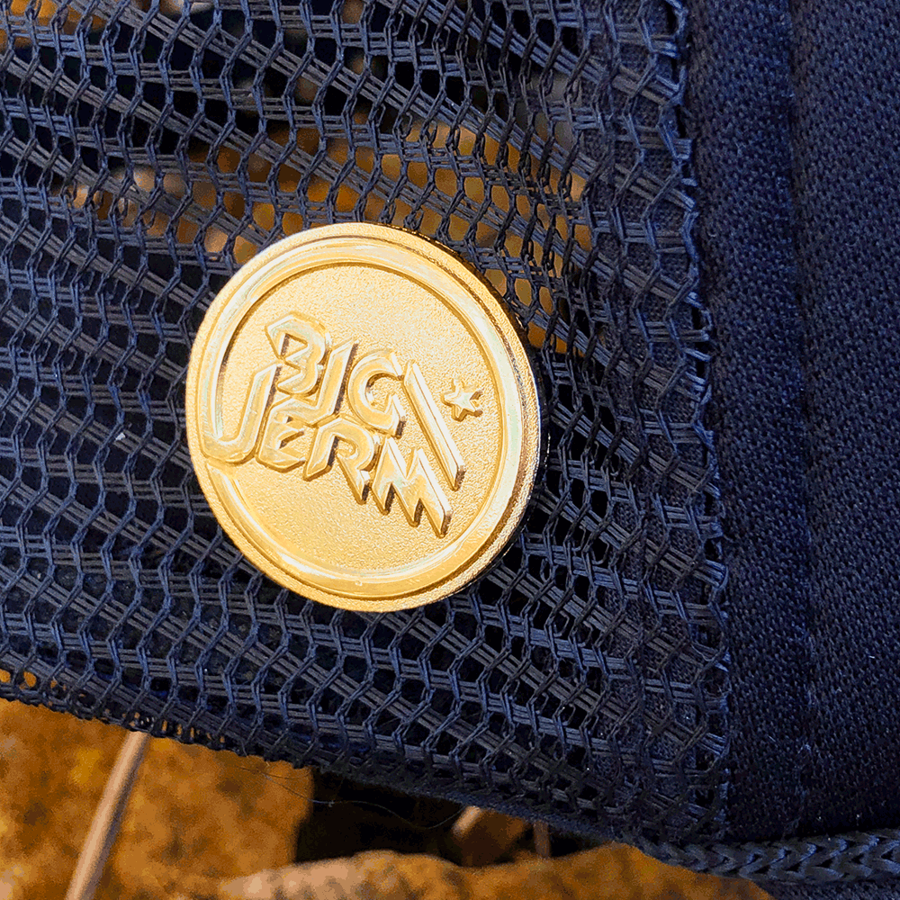 Big Jerm Disc Golf Hat Disc Golf Pins