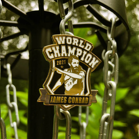 James Conrad World Champion Disc Golf Pin - NUMBERED EDITION