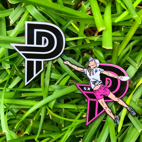 Paige Pierce Disc Golf Pin Series 2 and PP Logo Pin SET