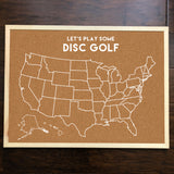United States of Disc Golf Pins - Custom Corkboard