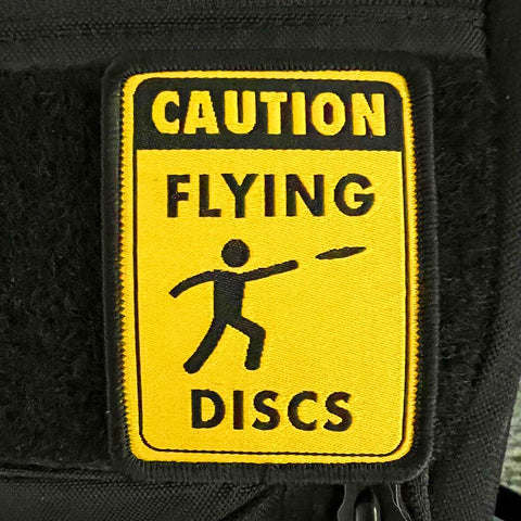 Caution Flying Discs Disc Golf Patches™