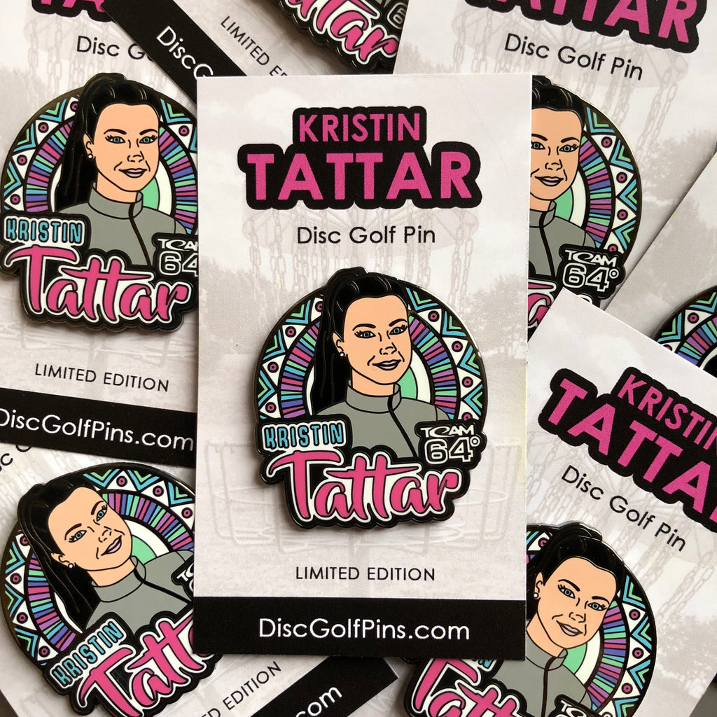 Kristin Tattar Disc Golf Pin - Series 1