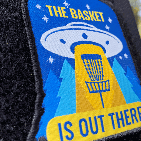 The Basket Is Out There Disc Golf Patch