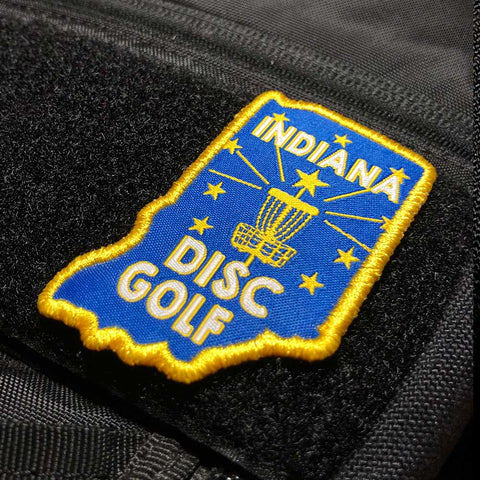 Indiana Disc Golf Patch - Perfect Disc Golf Gift