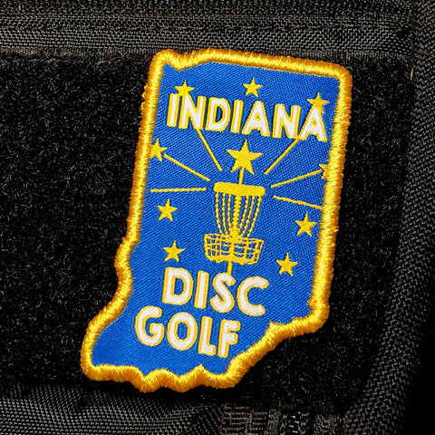 Indiana Disc Golf Patch - Perfect Disc Golf Gift